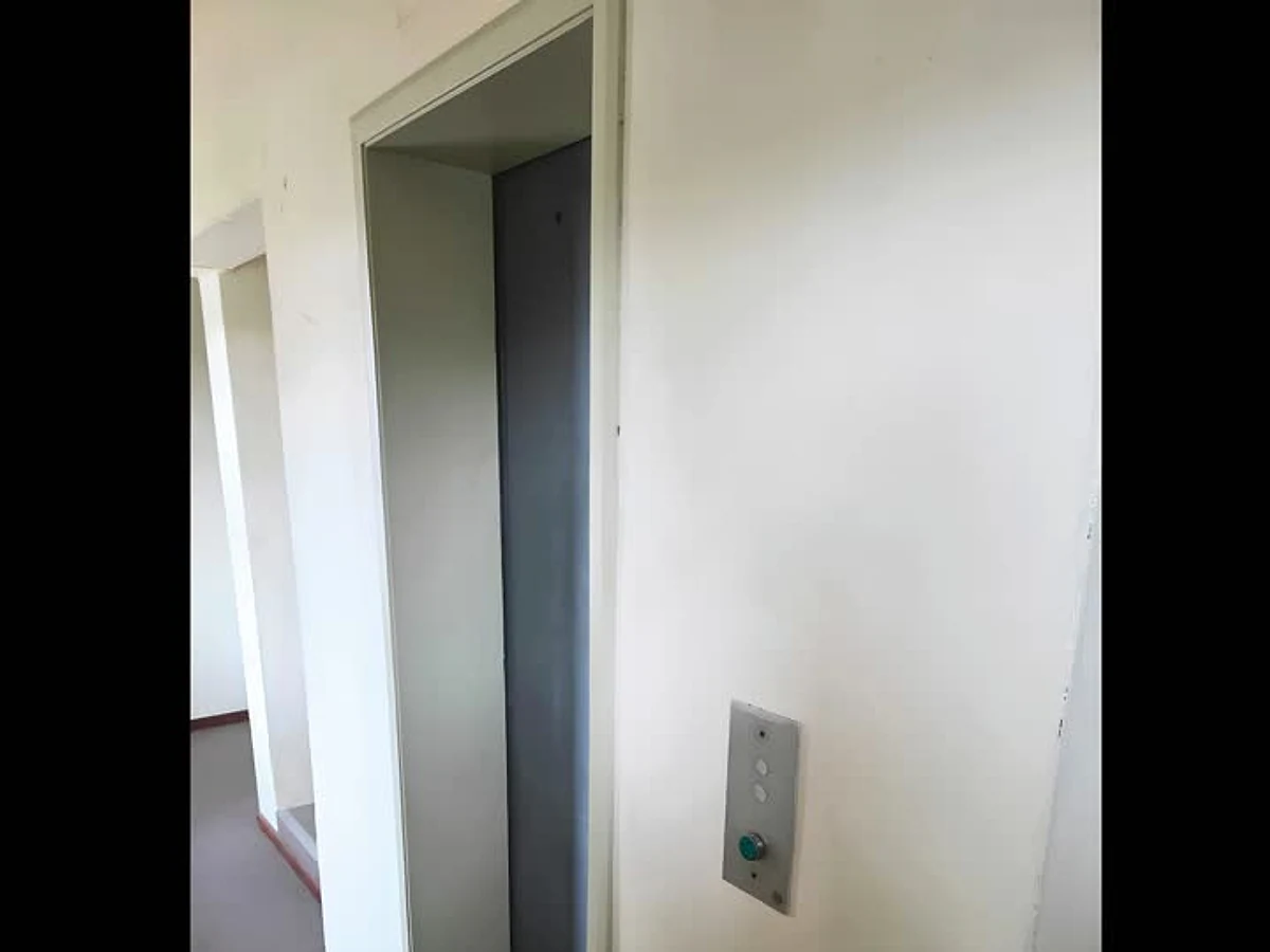 Existing apartment lift documented before replacement and upgrade work