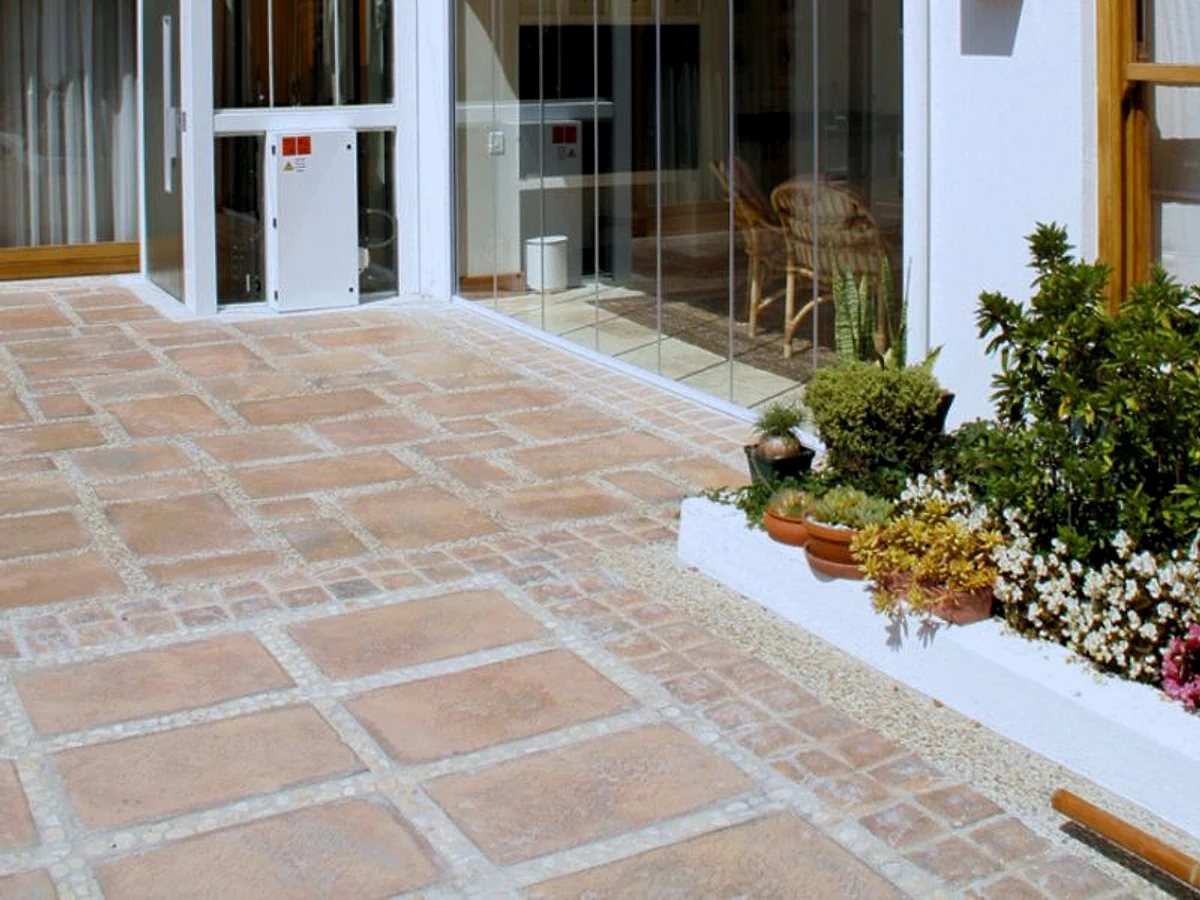 Glass platform lift installed at a private home in Stellenbosch